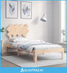 Okvir kreveta s uzglavljem 3FT za jednu osobu od masivnog drva - NOVO