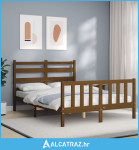 Okvir kreveta s uzglavljem boja meda 4FT bračni masivno drvo - NOVO
