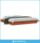 Okvir kreveta voštano smeđi 180 x 200 cm od masivne borovine - NOVO