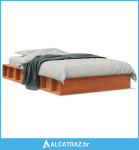 Okvir kreveta voštano smeđi 75 x 190 cm od masivne borovine - NOVO