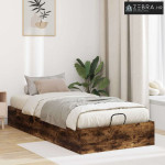 otoman krevet Dimljeni hrast 193 x 120 x 25 cm Iverica - Dimljeni hras