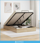 Otomanski krevet Sonoma hrast 193 x 120 x 25 cm Iverica - NOVO