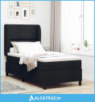 Podnica s madracem Crna 100x200 cm Tekstil - NOVO