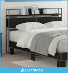 Skladišno uzglavlje Crni hrast 120 cm Konstruirano drvo - NOVO