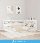 Skladišno uzglavlje s policom Bijelo 150 cm Konstruirano drvo - NOVO