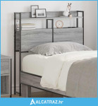 Skladišno uzglavlje Sivi hrast sonoma 90 cm Konstruirano drvo - NOVO