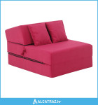 Sklopivi madrac/fotelja, 2u1, ružičasta magenta, PELOS - NOVO