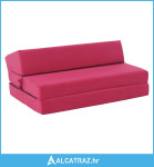 Sklopivi madrac/fotelja, 2u1, ružičasta magenta, VEDIS - NOVO