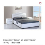 NOVO! Symphony krevet sa spremnikom 167 x 211 x 104