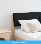 Tapecirani uzglavlje Crna 160 cm Čvrsto borovo drvo - NOVO