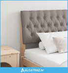 Tapecirani uzglavlje Sivo-smeđa 180 cm Čvrsto borovo drvo - NOVO