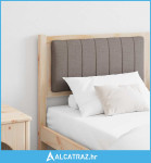 Tapecirani uzglavlje Smeđa 150 cm Čvrsto borovo drvo - NOVO