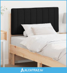 Tapecirani uzglavlje Smeđa i crna 90 cm Čvrsto borovo drvo - NOVO