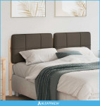 Tapecirani uzglavlje Smeđa i taupe 120 cm Čvrsto borovo drvo - NOVO