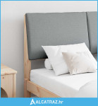 Tapecirani uzglavlje Svijetlo siva 160 cm Čvrsto borovo drvo - NOVO