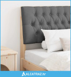 Tapecirani uzglavlje Tamno siva 100 cm Čvrsto borovo drvo - NOVO