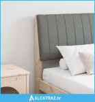 Tapecirani uzglavlje Tamno siva 160 cm Čvrsto borovo drvo - NOVO