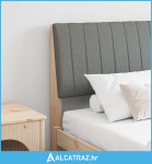 Tapecirani uzglavlje Tamno siva 180 cm Čvrsto borovo drvo - NOVO