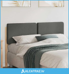 Tapecirani uzglavlje s uzglavljem Smeđa i svijetlosiva 160 cm - NOVO