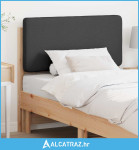 Tapecirani uzglavlje s uzglavljem Smeđa i tamno siva 90 cm - NOVO