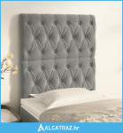 Uzglavlja 2 kom svjetlosiva 80x7x78/88 cm baršunasta - NOVO