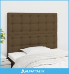 Uzglavlja 2 kom tamnosmeđa 80x5x78/88 cm od tkanine - NOVO