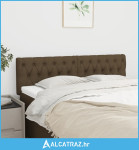 Uzglavlja 2 kom tamnosmeđa 80x7x78/88 cm od tkanine - NOVO