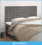 Uzglavlja 4 kom sivi 80x5x78/88 cm od umjetne kože - NOVO