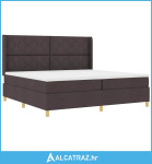 Uzglavlje s madracem u tamno smeđoj boji, 200x200 cm tkanina - NOVO