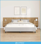 Uzglavlje s ormarićem 3 pcs Umjetnički hrast Konstruirano drvo - NOVO