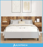 Uzglavlje s ormarićem Zidne 3 pcs Staro drvo Konstruirano drvo - NOVO