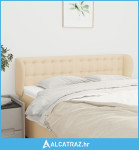 Uzglavlje s ušima krem 147x23x78/88 cm od tkanine - NOVO