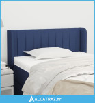 Uzglavlje s ušima plavo 93x16x78/88 cm od tkanine - NOVO