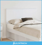 Uzglavlje s uzglavljem Bijelo 120 cm Konstruirano drvo - NOVO