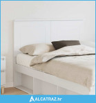 Uzglavlje s uzglavljem Bijelo 120 cm Konstruirano drvo - NOVO