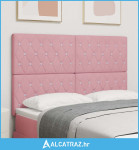 Uzglavlje s uzglavljem Ružičasta 144 cm Lažna koža - NOVO