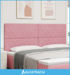 Uzglavlje s uzglavljem Ružičasta 200 cm Lažna koža - NOVO