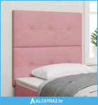 Uzglavlje s uzglavljem Ružičasta 90 cm Lažna koža - NOVO