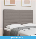 Uzglavlje s uzglavljem Sivo-smeđa 160 cm Lažna koža - NOVO