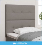 Uzglavlje s uzglavljem Sivo-smeđa 90 cm Lažna koža - NOVO