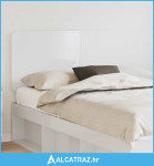 Uzglavlje s uzglavljem Sjajno bijelo 140 cm Konstruirano drvo - NOVO