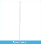 Uzglavlje s uzglavljem Sjajno bijelo 180 cm Konstruirano drvo - NOVO