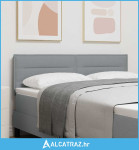 Uzglavlje s uzglavljem Svijetlo siva 144 cm Lažna koža - NOVO