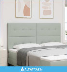 Uzglavlje s uzglavljem Svijetlo siva 180 cm Lažna koža - NOVO