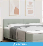 Uzglavlje s uzglavljem Svijetlo siva 180 cm Lažna koža - NOVO