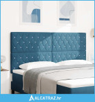 Uzglavlje s uzglavljem Tamno plava 180 cm Lažna koža - NOVO