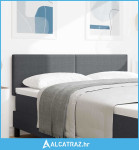 Uzglavlje s uzglavljem Tamno siva 160 cm Lažna koža - NOVO