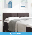 Uzglavlje s uzglavljem Tamno smeđa 144 cm Lažna koža - NOVO