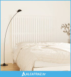 Zidno uzglavlje bijelo 146,5x3x110 cm od masivne borovine - NOVO