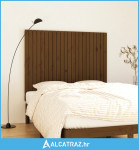 Zidno uzglavlje boja meda 140x3x110 cm masivna borovina - NOVO